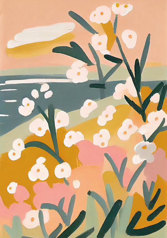 Flowers By The Sea